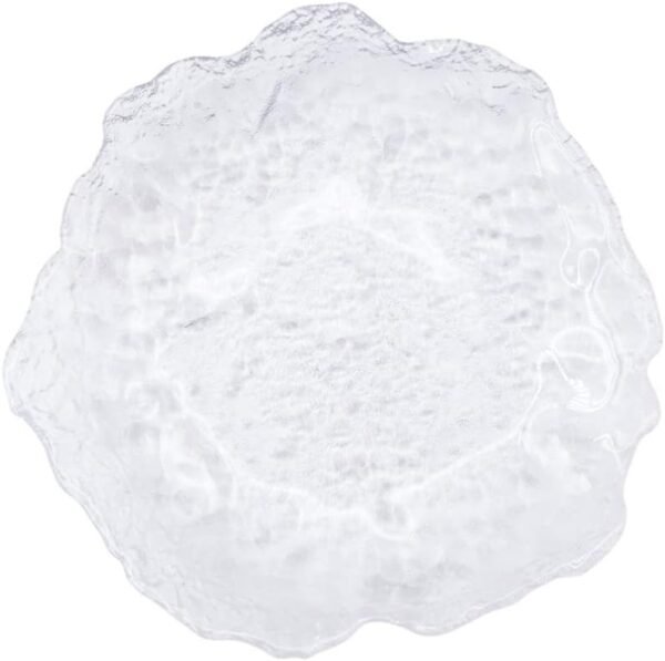 Clear Crystal Glass Dinner and Salad Plates