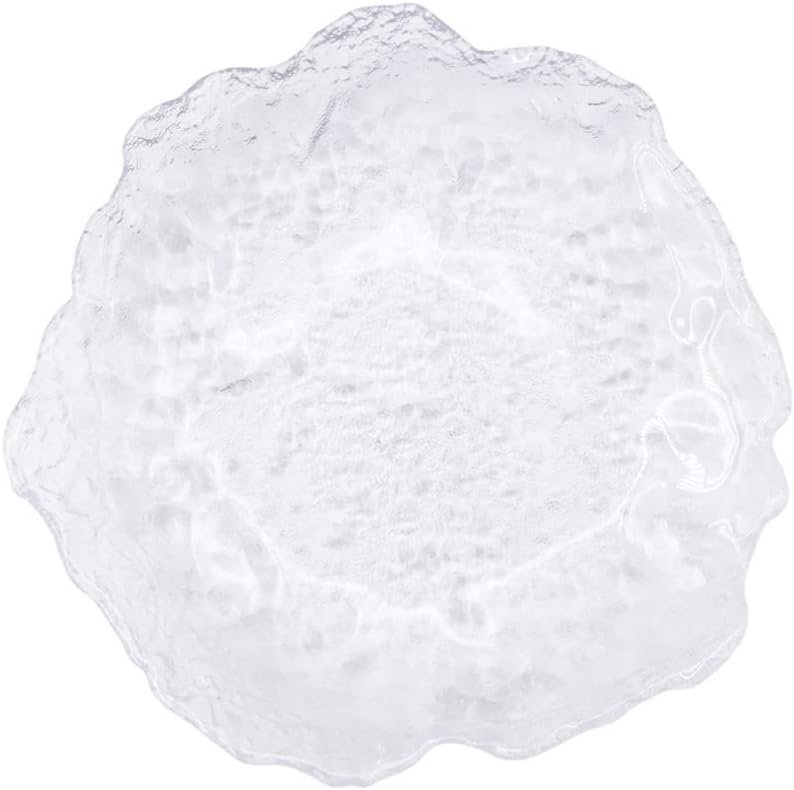 Clear Crystal Glass Dinner and Salad Plates