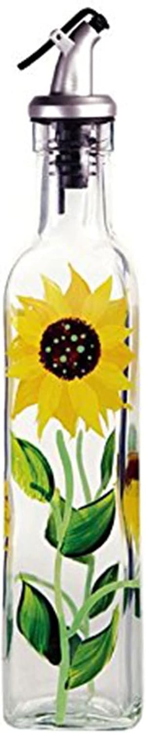 Glass Sunflower Oil & Vinegar Bottle