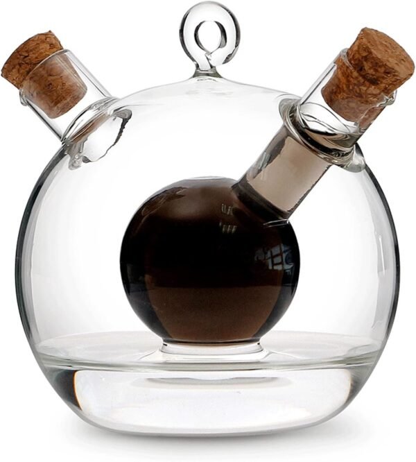 Ball Shape 2 in 1 Oil and Vinegar Cruet Bottle