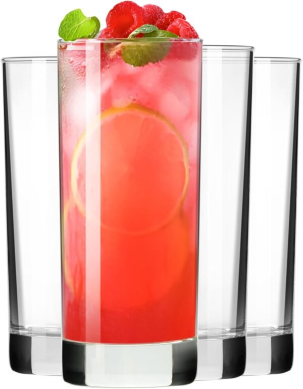 Set of 4 10oz Clear Highball Glasses
