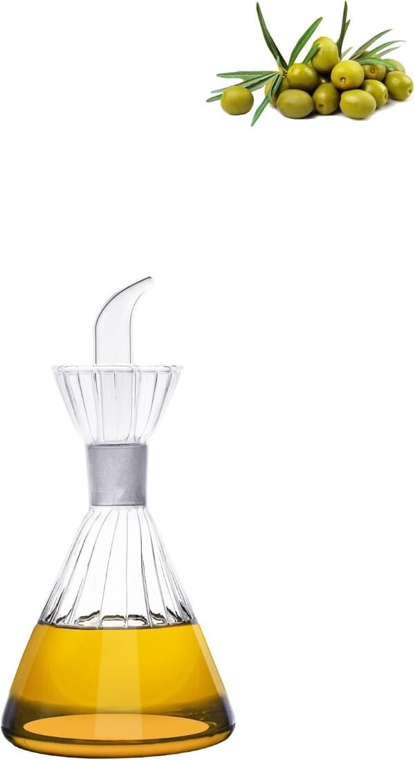 4oz Clear Glass Olive Oil Dispenser Bottle