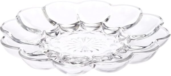 10 Inch Glass Egg Plate